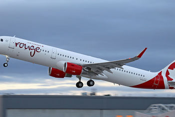 Air Canada Rouge airplane